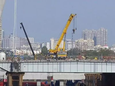 东台海陵路南延工程路桥建设同步推进
