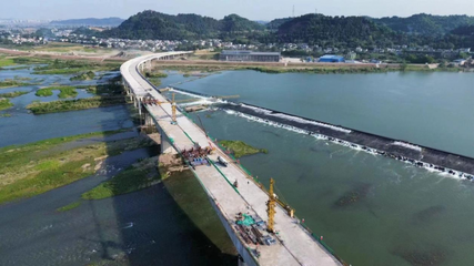 一桥跨东西,造福千万家!中交路建承建的 遂宁黄连沱特大桥主桥合龙