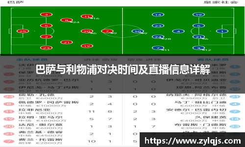 巴萨与利物浦对决时间及直播信息详解